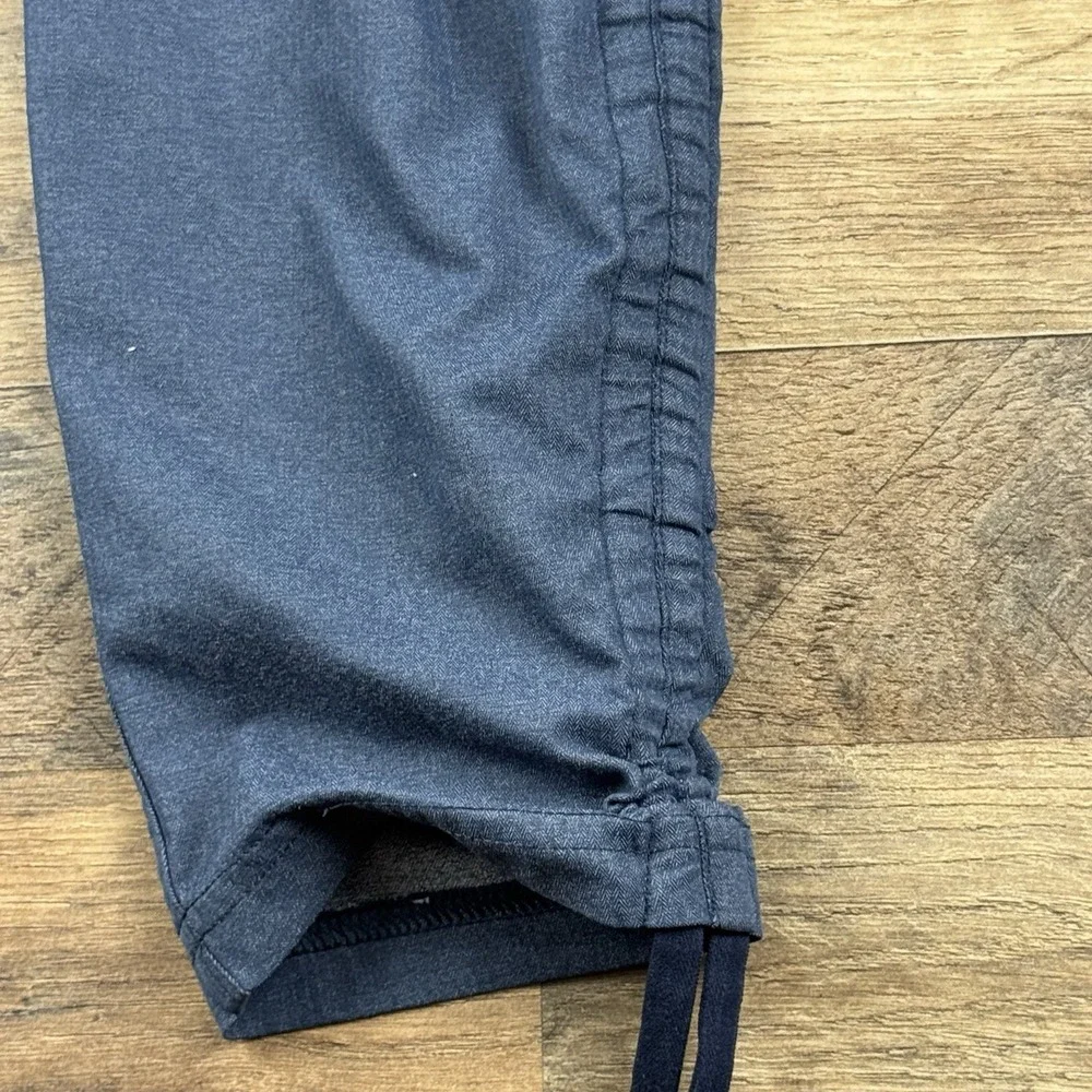 North Face Pants Womens M Blue Drawstring Outdoor Hiking‎ Ruched Leg Yoga
